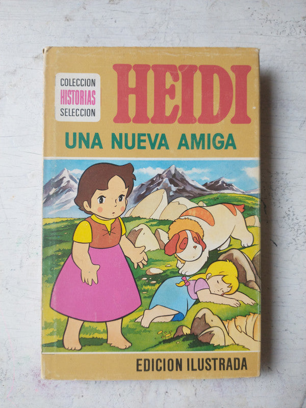 Libro usado en venta: Heidi - Una nueva amiga; editorial Bruguera impreso en 1976 realizamos envios a todo el mundo.1