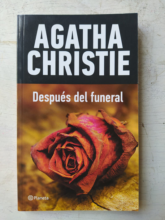 Libro usado en venta: Despues del funeral de Agatha Christie; editorial Planeta impreso en 2013 realizamos envios a todo el mundo.1