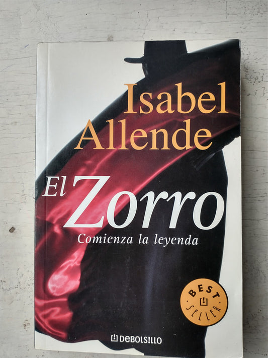 Libro usado en venta: El zorro de Isabel Allende; editorial DeBolsillo impreso en 2007 realizamos envios a todo el mundo.1
