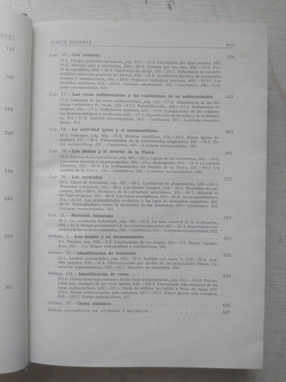 Libro usado en venta: Principios de geologia; editorial Aguilar impreso en 1964 realizamos envios a todo el mundo.3