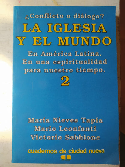 Libro usado en venta: La iglesia y el mundo; editorial Cuadernos de Ciudad Nueva impreso en 1988 realizamos envios a todo el mundo.1