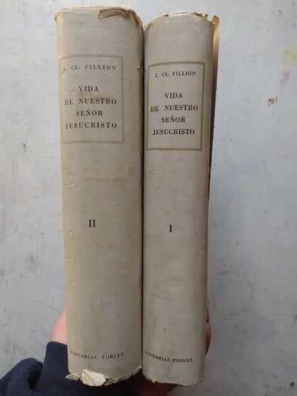 Libro usado en venta: Vida de Nuestro Se?or Jesucristo (2 Tomos) de L Cl Fillion; editorial Poblet impreso en 1949 realizamos envios a todo el mundo.3
