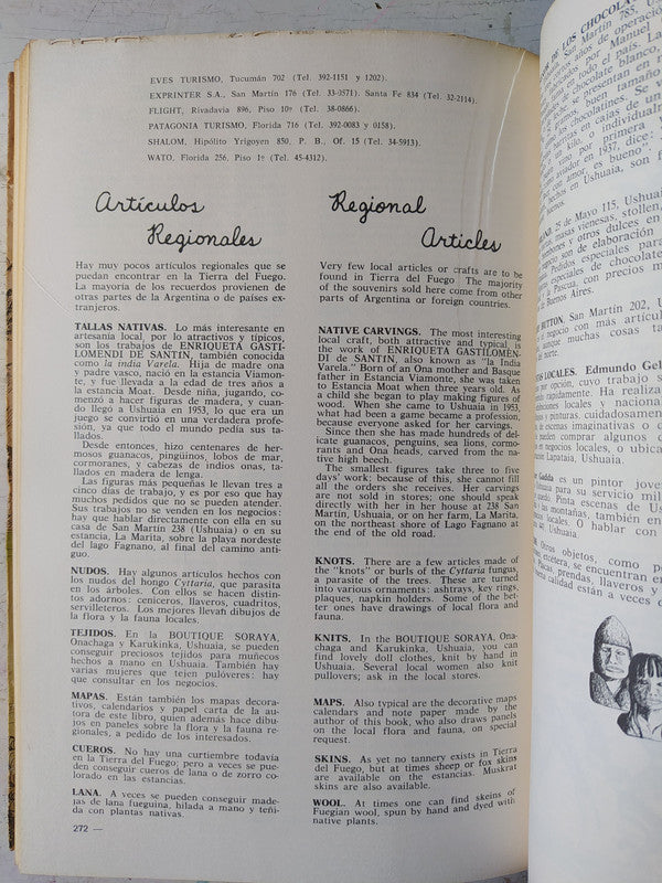 Libro usado en venta: Tierra del Fuego (Biling?e) de Rae Natalie Prosser Goodall; editorial Ediciones del Autor impreso en 1979 envios a todo el mundo.3