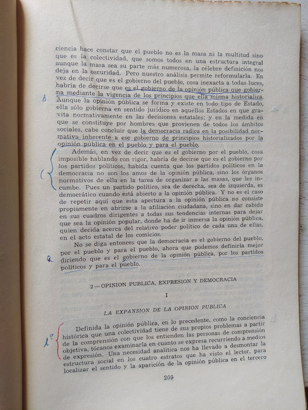Libro usado en venta: La politica como conciencia de Carlos Cossio; editorial Abeledo - Perrot impreso en 1957 realizamos envios a todo el mundo.2