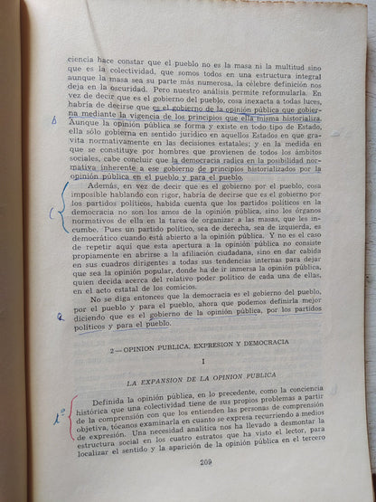 Libro usado en venta: La politica como conciencia de Carlos Cossio; editorial Abeledo - Perrot impreso en 1957 realizamos envios a todo el mundo.2