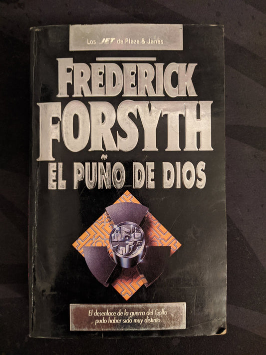 Libro usado en venta: El pu?o de Dios de Frederick Forsyth; editorial Plaza & Janes impreso en 1994 realizamos envios a todo el mundo.1