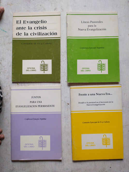 Libro usado en venta: 4 Libros de Conferencia Episcopal Argentina; editorial Oficina del Libro impreso en 1990 realizamos envios a todo el mundo.1