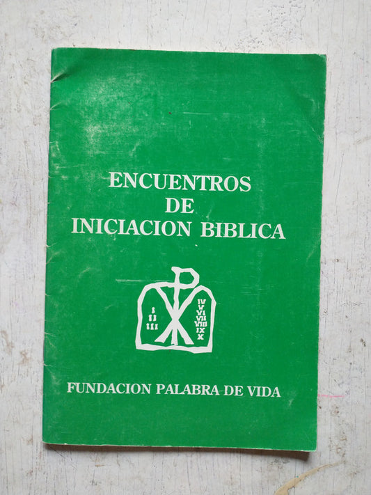 Libro usado en venta: Encuentros de iniciacion Biblica; editorial Fundacion Palabra de Vida impreso en 1990 realizamos envios a todo el mundo.1