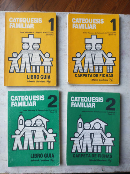 Libro usado en venta: Libro Guia y ficha (Vol. 1 y 2) de Catequesis familiar; editorial Claretiana impreso en 1987 realizamos envios a todo el mundo.1