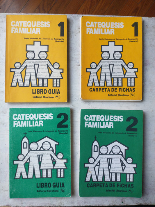 Libro usado en venta: Libro Guia y ficha (Vol. 1 y 2) de Catequesis familiar; editorial Claretiana impreso en 1987 realizamos envios a todo el mundo.1