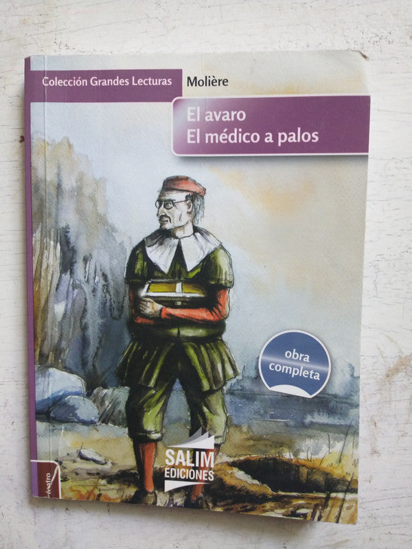Libro usado en venta: El avaro - El medico a palos de Jean-Baptiste Poquelin (Molière); editorial Salim impreso en 2015 envios a todo el mundo.1