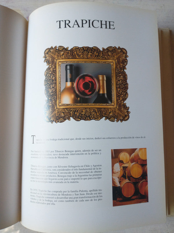 Libro usado en venta: Los vinos argentinos de hoy; editorial Arte Aplicada impreso en 1997 realizamos envios a todo el mundo.3