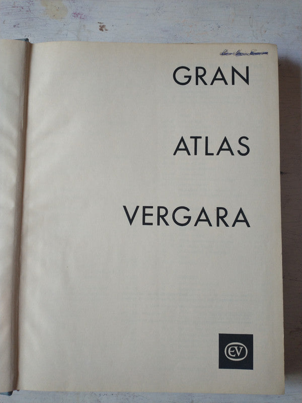 Libro usado en venta: Gran Atlas Vergara; editorial Vergara impreso en 1962 realizamos envios a todo el mundo.1