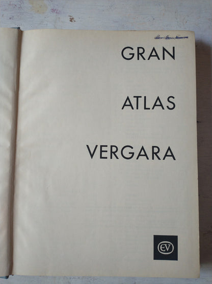 Libro usado en venta: Gran Atlas Vergara; editorial Vergara impreso en 1962 realizamos envios a todo el mundo.1