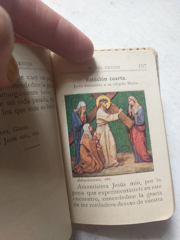 Libro usado en venta: Escala al cielo - Nuevo devocionario para la juventud piadosa; editorial J. Steinbrener impreso en 1928 envios a todo el mundo.4