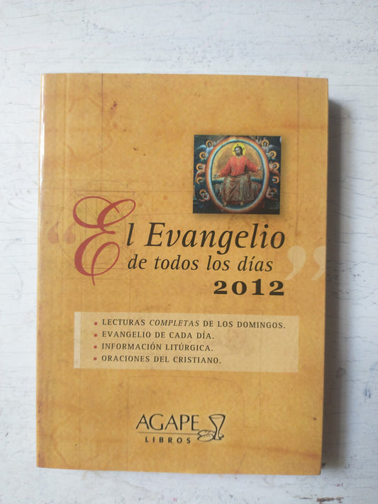 Libro usado en venta: El evangelio de todos los dias 2012; editorial Agape impreso en 2011 realizamos envios a todo el mundo.1