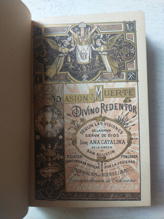 Libro usado en venta: Pasion y muerte del divino redentor de Sor Ana Catalina; editorial Propagacion de Buenos Libros envios a todo el mundo.1
