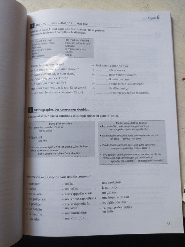 Libro usado en venta: Panorama 1 y 2 - Cahier d'exercices 1 y 2 de Jacky Girardet - Jean-Marie Cridlig; editorial Cle International impreso en 2000.4