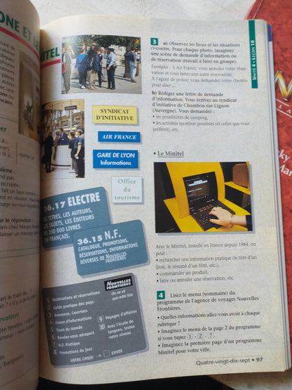 Libro usado en venta: Panorama 1 y 2 - Cahier d'exercices 1 y 2 de Jacky Girardet - Jean-Marie Cridlig; editorial Cle International impreso en 2000.5