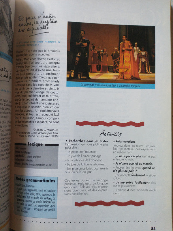 Libro usado en venta: Libre Echange 2 - Cahier d'exercices 2 de J. Courtillon - G. D. de Salins; editorial Hatier impreso en 1991.3