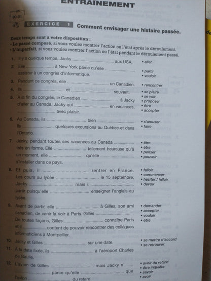 Libro usado en venta: Libre Echange 2 - Cahier d'exercices 2 de J. Courtillon - G. D. de Salins; editorial Hatier impreso en 1991.4