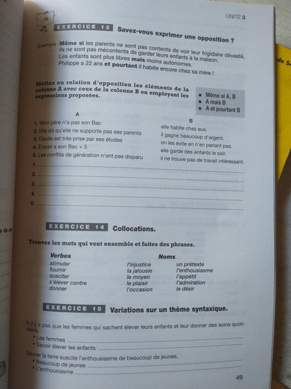 Libro usado en venta: Libre Echange 2 - Cahier d'exercices 2 de J. Courtillon - G. D. de Salins; editorial Hatier impreso en 1991.5