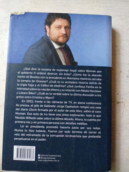 Libro usado en venta: Fueron por todo de Nicolas Wiñazki; editorial Sudamericana impreso en 2017 realizamos envios a todo el mundo.3