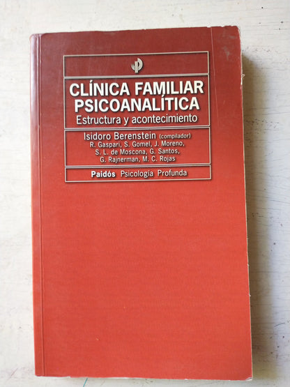 Libro usado en venta: Clinica familiar psicoanalitica de Isidoro Berenstein (Comp.); editorial Paidos impreso en 2000 envios a todo el mundo.1