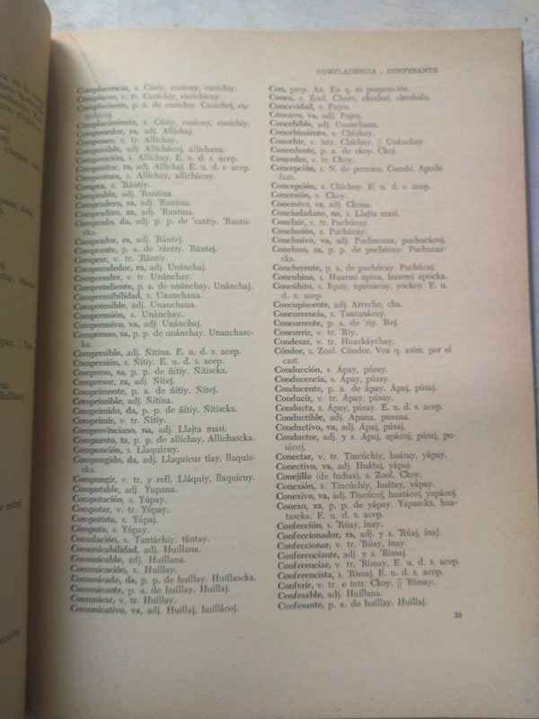 Libro usado en venta: Diccionario Castellano - Quichua Santiague?o de Domingo A. Bravo; editorial Eudeba impreso en 1977 envios a todo el mundo.3