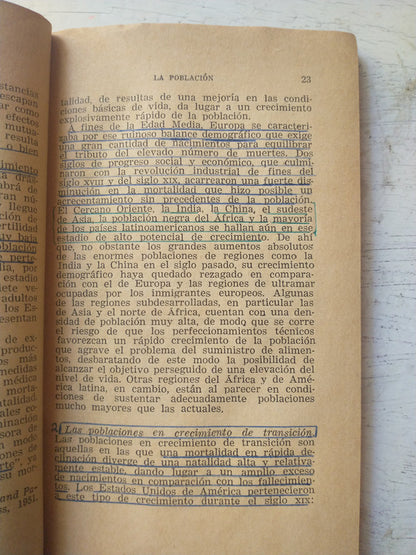 Libro usado en venta: La poblacion de Dennis H. Wrong; editorial Paidos impreso en 1968 realizamos envios a todo el mundo.3