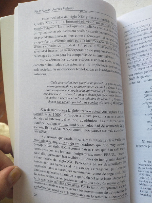 Libro usado en venta: Introduccion al conocimiento de la sociedad y el estado de Pablo Agresti - Antonio Federico; editorial Eudeba impreso en 2010.4