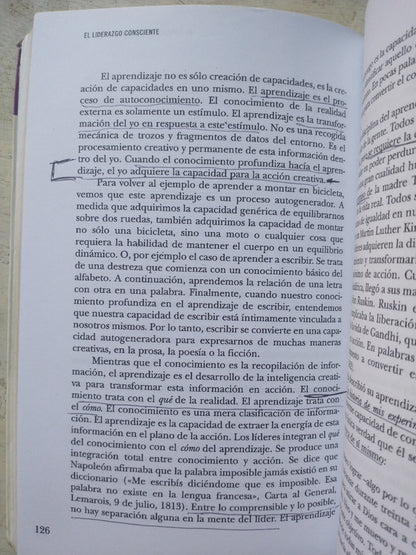 Libro usado en venta: El liderazgo consciente de Debashis Chatterjee; editorial Granica impreso en 2007 realizamos envios a todo el mundo.2