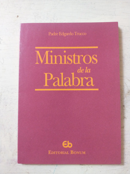 Libro usado en venta: Ministros de la palabra de Edgardo J. Trucco; editorial Bonum realizamos envios a todo el mundo.1