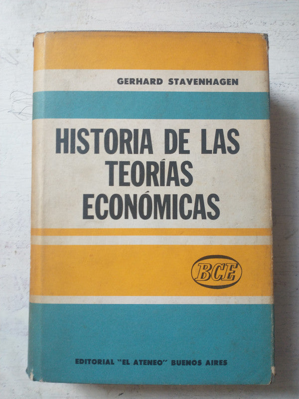 Libro usado en venta: Historia de las teorias economicas de Gerhard Stavenhagen; editorial El Ateneo impreso en 1960 realizamos envios a todo el mundo.1