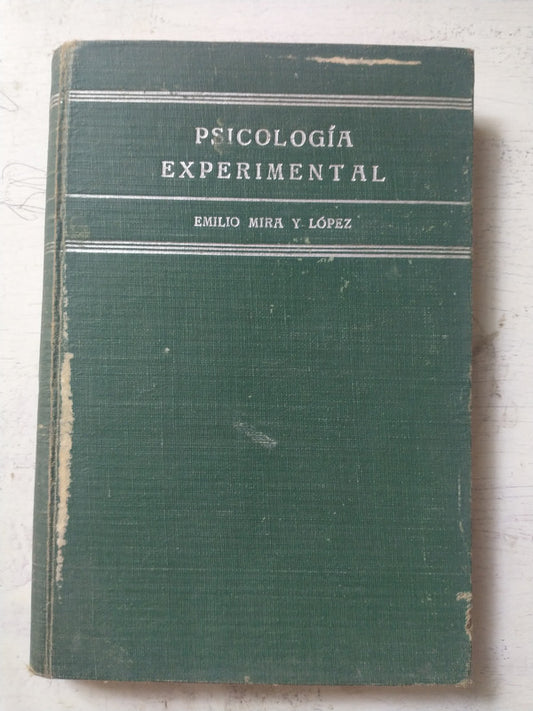 Libro usado en venta: Psicologia experimental de Emilio Mira y Lopez; editorial Kapelusz impreso en 1955 realizamos envios a todo el mundo.1