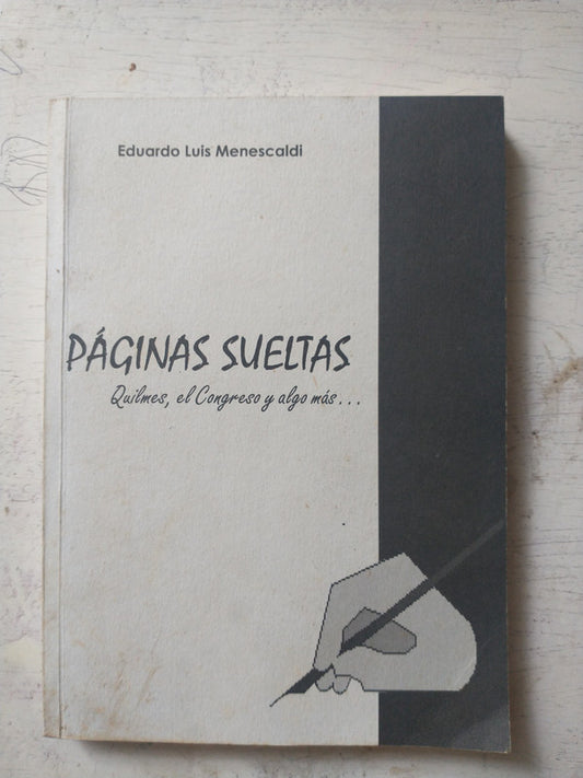 Libro usado en venta: Paginas sueltas de Eduardo L. Menescaldi; realizamos envios a todo el mundo.1