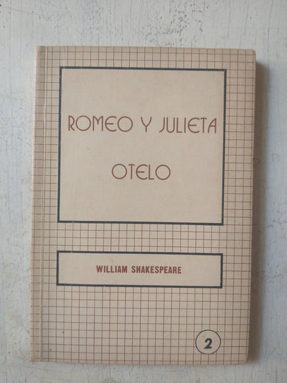 Libro usado en venta: Romeo y Julieta - Otelo de William Shakespeare; editorial Nuevo Horizonte impreso en 1979 realizamos envios a todo el mundo.1