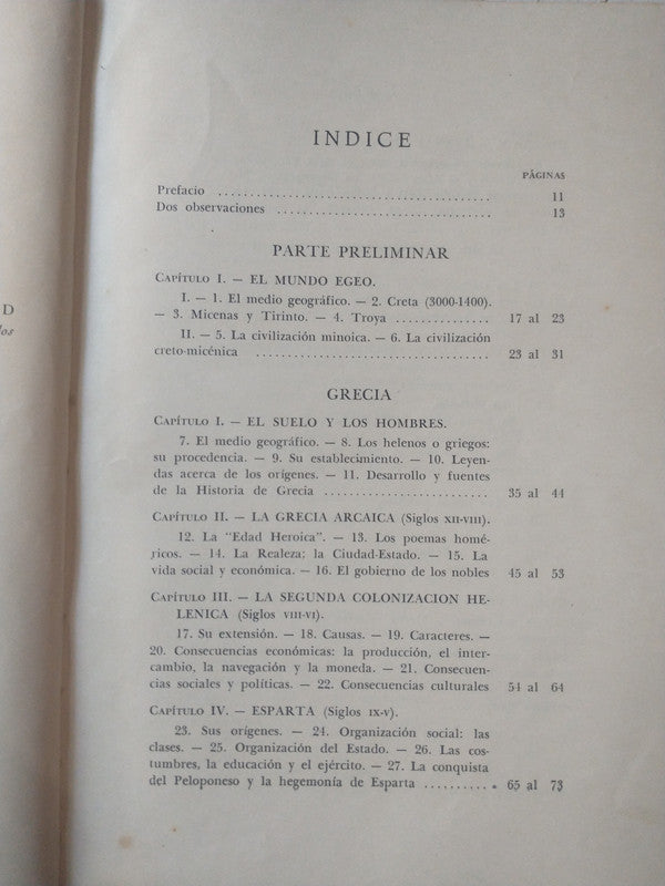 Libro usado en venta: Grecia de L. A. Podesta Costa; editorial Guillermo Kraft impreso en 1946 realizamos envios a todo el mundo.2