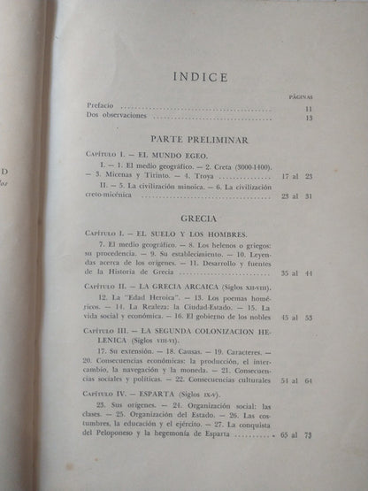 Libro usado en venta: Grecia de L. A. Podesta Costa; editorial Guillermo Kraft impreso en 1946 realizamos envios a todo el mundo.2