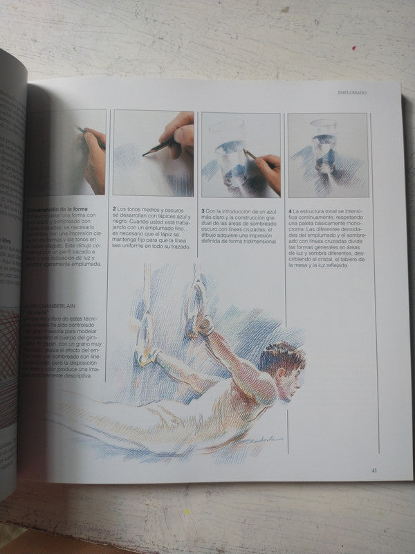 Libro usado en venta: Enciclopedia de tecnicas de lapices de color de Judy Martin; editorial La Isla impreso en 1999 realizamos envios a todo el mundo.3