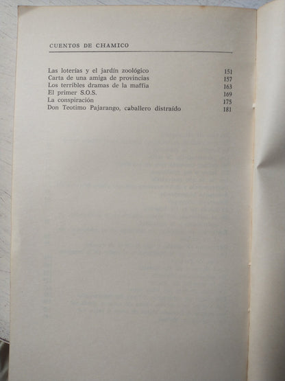 Libro usado en venta: Cuentos de Chamico de Conrado Nale Roxlo; editorial Fabril impreso en 1972 realizamos envios a todo el mundo.3