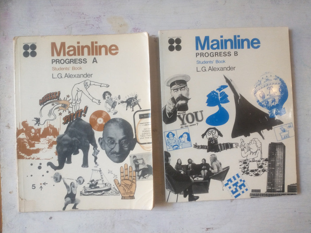 Libro usado en venta: Mainline Student's Book (Progress A - B) de L.G. Alexander; editorial Longman impreso en 1974 realizamos envios a todo el mundo.1