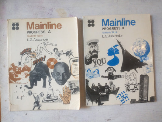 Libro usado en venta: Mainline Student's Book (Progress A - B) de L.G. Alexander; editorial Longman impreso en 1974 realizamos envios a todo el mundo.1