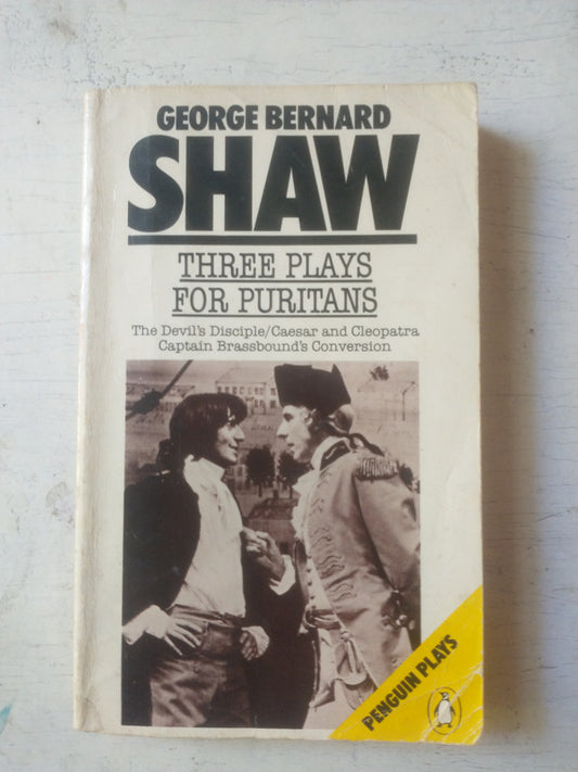 Libro usado en venta: Three plays for puritans de George Bernard Shaw; editorial Penguin Books impreso en 1981 realizamos envios a todo el mundo.1