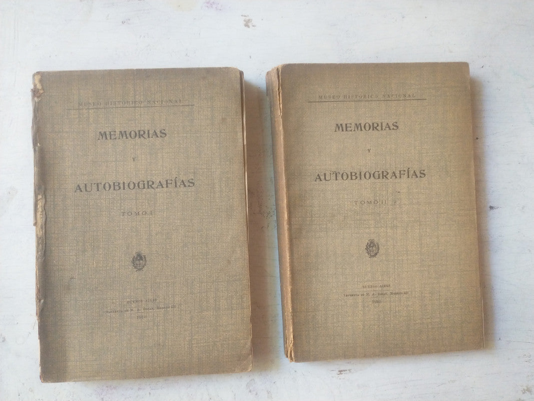 Libro usado en venta: Memorias y autobiografias (2 Tomos); editorial M. A. Rosas impreso en 1910 realizamos envios a todo el mundo.1
