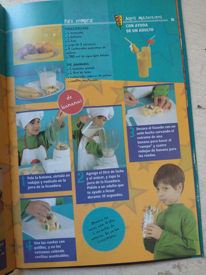 Libro usado en venta: Mega kids cocina de Carlos Campos Salva; editorial Visor impreso en 2008 realizamos envios a todo el mundo.3