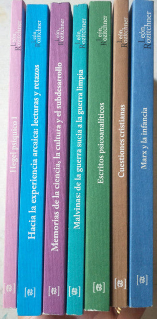 7 libros de Rozitchner Lomo