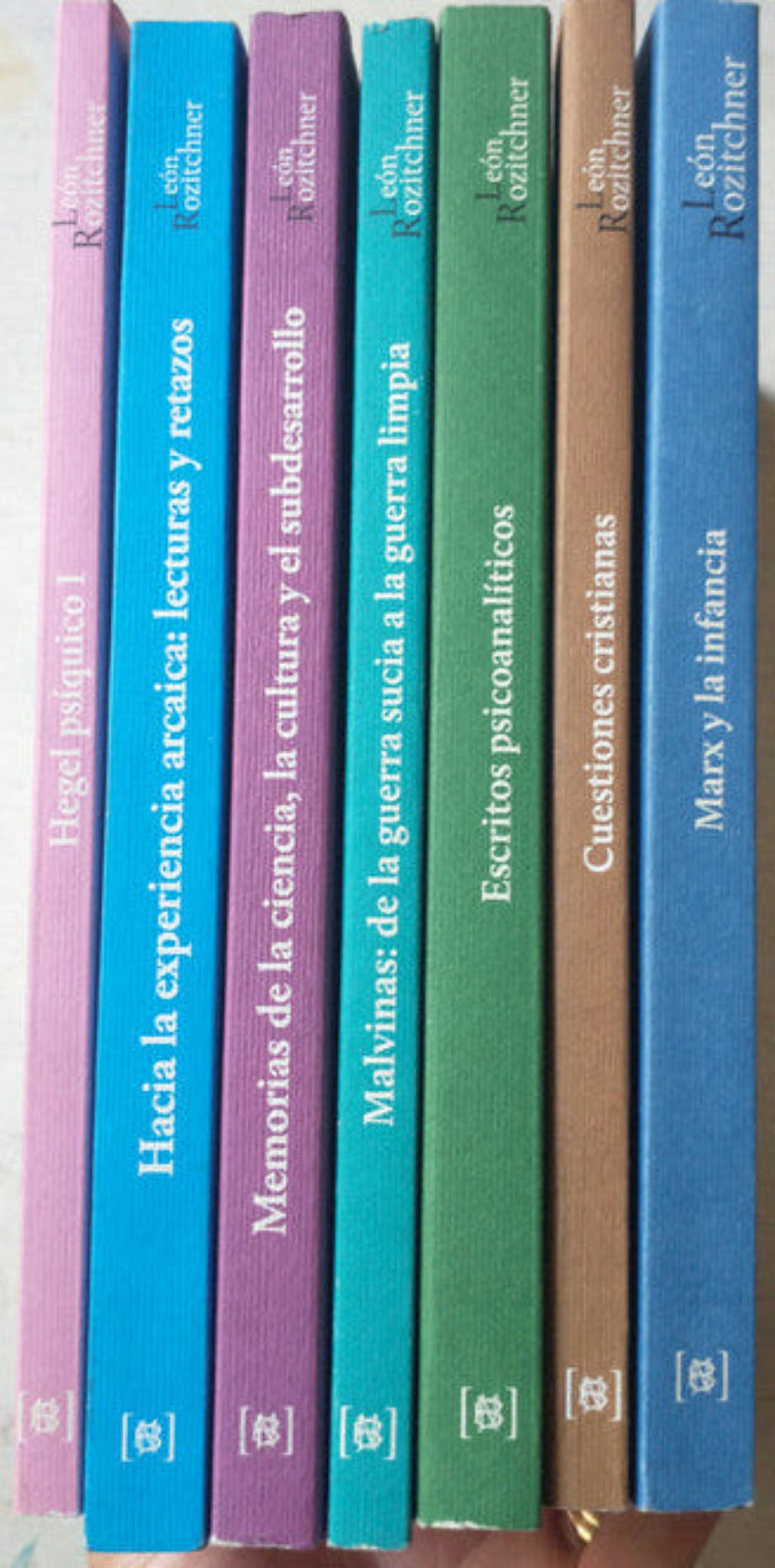 7 libros  de Rozitchner Lomo