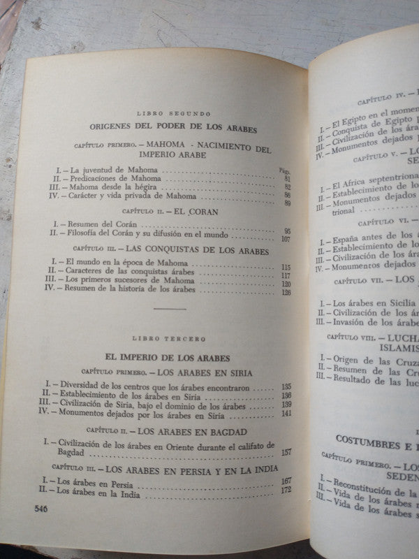 Libro usado en venta: La civilizacion de los arabes de Gustavo Le Bon; editorial El Nilo impreso en 1974 realizamos envios a todo el mundo.4
