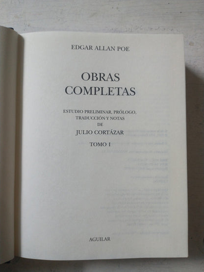 Libro usado en venta: Obras completas (Solo Tomo 1) de Edgar Allan Poe; editorial Aguilar impreso en 2007 realizamos envios a todo el mundo.1